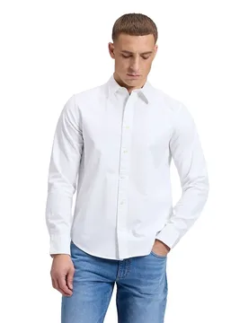 Chemise à Manches Longues 112386385 Regular Fit Bright White 2XL - Lee - FashionsVida