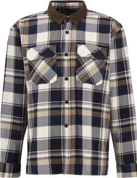 Chemise à carreaux - Grasmoor Relaxed Checked Shirt Navy - Taille L - Barbour - FashionsVida