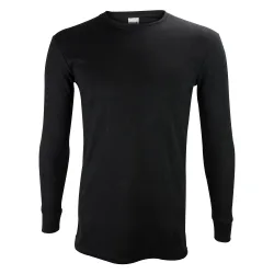 Mens Long Sleeve Super Soft & Warm Thermal Top - Black - Size X-Large