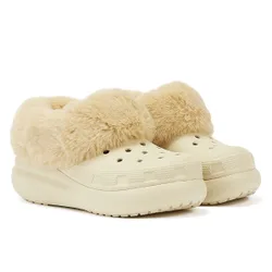 Furever Crush Clog Bone Womens Beige Comfort Shoes - Size Uk 4