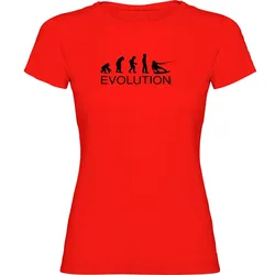 T-shirt à Manches Courtes Evolution Wake Board Red 2XL