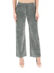 Pantalone in velluto GRIGIO TÉ VERDE 48