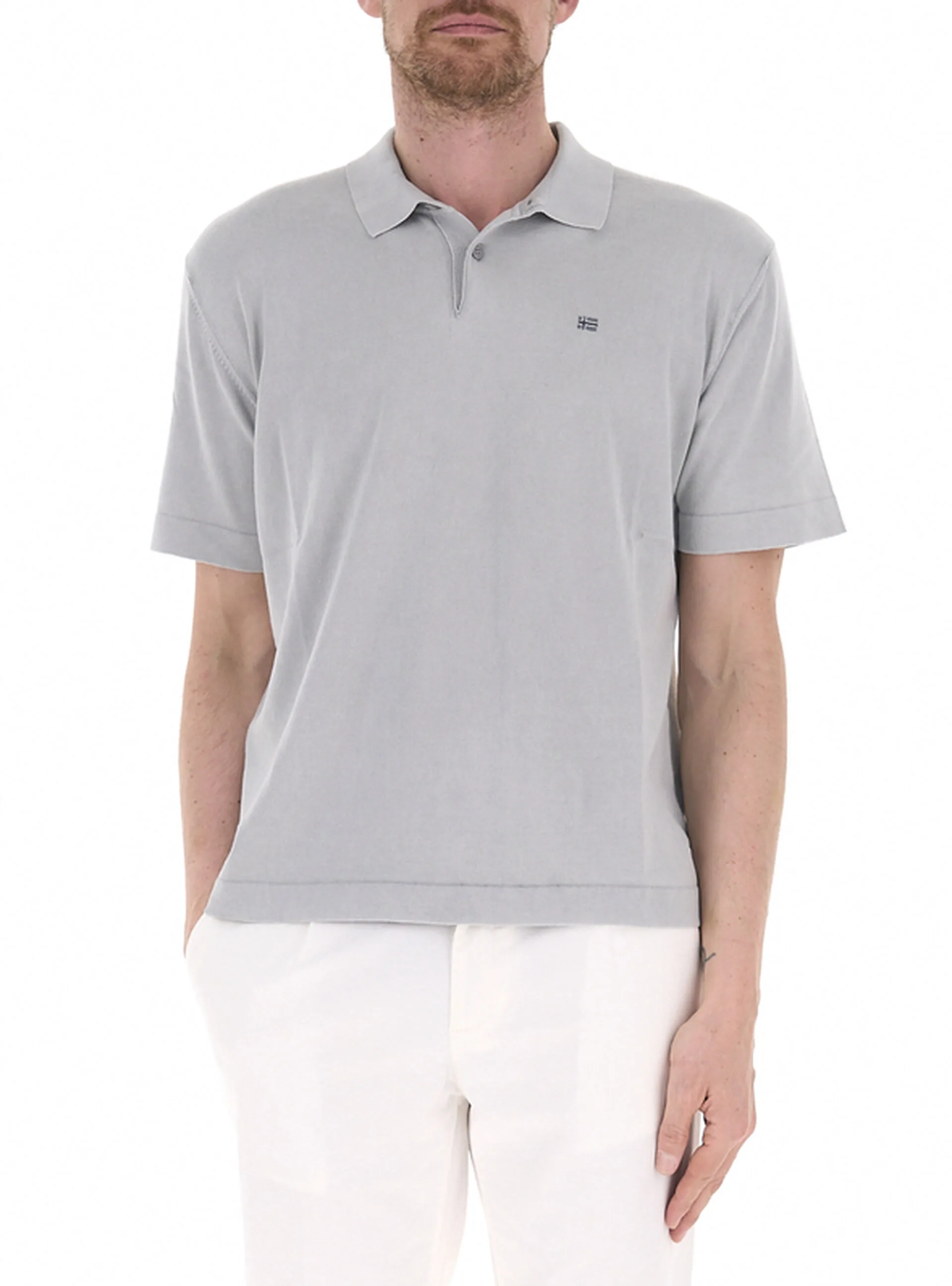 Polo maniche corte GRIGIO CHIARO L - Napapijri - FashionsVida
