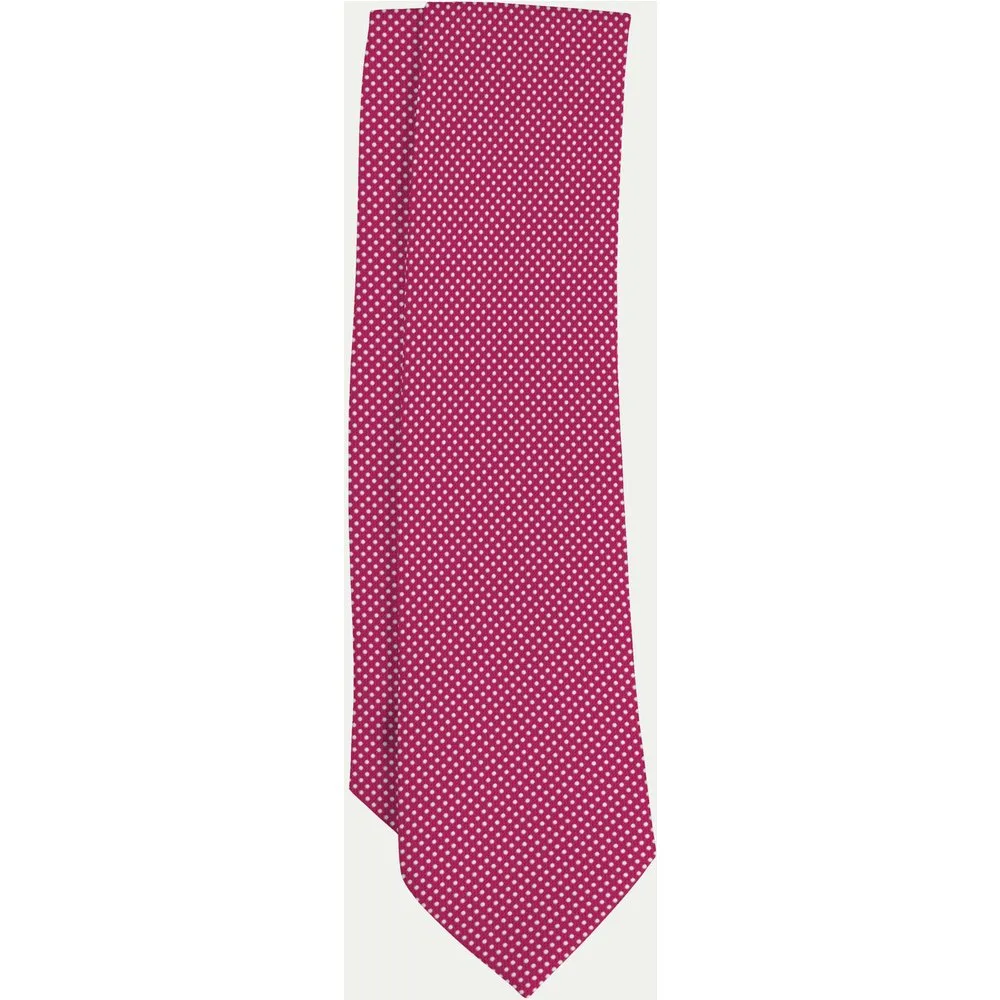 Victorio & Lucchino - Corbata de seda natural con estampado de puntos - Victorio & Lucchino - FashionsVida