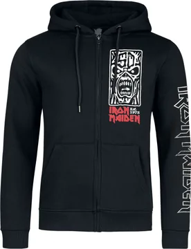 Kapuzenjacke - Portrait Scream - S bis XXL - für Männer - Größe L - schwarz - EMP exklusives Merchandise! - Männer - male - Iron Maiden - FashionsVida