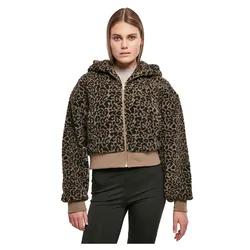 Giacca Short Oversized Aop Sherpa Dark Taupe Leo 3XL