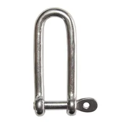 Long Bolt Shackle Silver 10 mm unisex