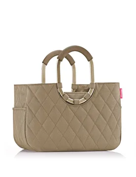 Borsa Shopper Loopshopper M 12l Frame Rhombus Olive One Size - Reisenthel - FashionsVida