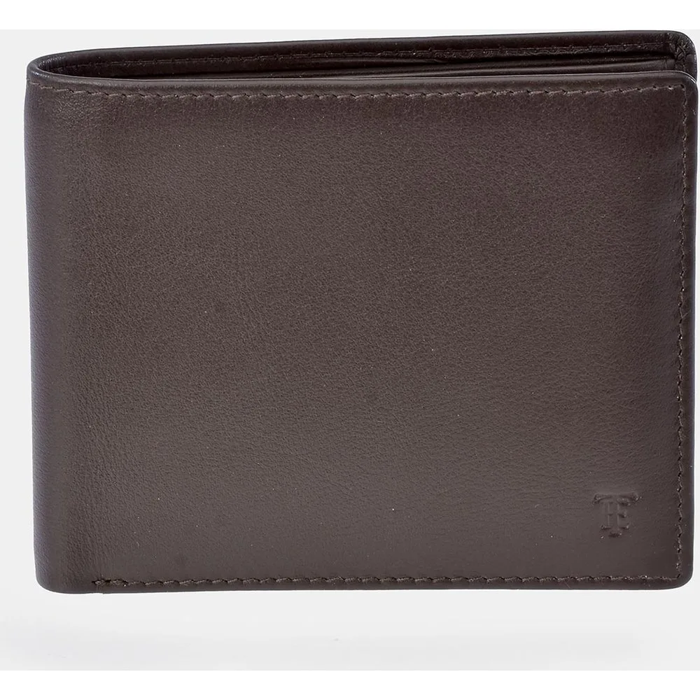 Cartera tipo americano de piel en con logo grabado - Emidio Tucci - FashionsVida