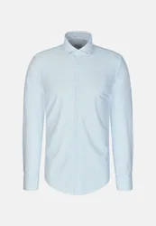 Slim Performance-Hemd Druck Blau 39