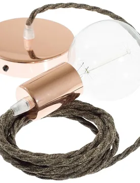 Cables Suspension Luminaire Tn04 2 M Diy Brown / Copper One Size - Creative - FashionsVida
