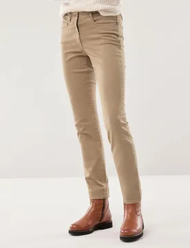 Yoga-Jeans Ultrastretch, Regular Fit#normale Größen#Kurzgrößen#Langgrößen, Farbe Braun, 20, ultraelastisch ultrasoft Damen - Walbusch - FashionsVida