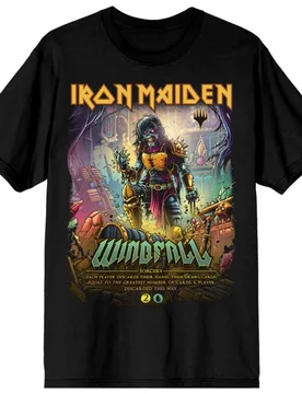 T-Shirt - Magic - Windfall - S bis M - für Männer - Größe S - schwarz - Lizenziertes Merchandise! - Männer - male - Iron Maiden - FashionsVida