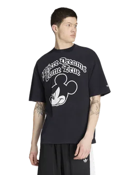 Disney Herren T-Shirts - Schwarz - Größe XL - Baumwoll-Jersey Black XL - Adidas - FashionsVida