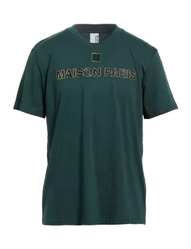 Camiseta Hombre Verde oscuro M Hombre - Maison 9 Paris - FashionsVida