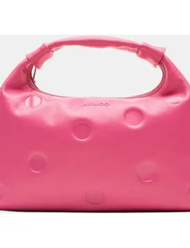 Bolso de mano con piel grabada en forma de lunares y tira para cruzar modelo Dandy dots de Bags - Núnoo - FashionsVida
