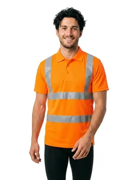 Polo à Manches Courtes Safe Classic 50114 Hi-Vis Orange 4XL - MASCOT - FashionsVida