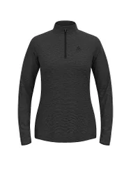 Damen Unterzieh Zipshirt Essentials Ceramiwarm schwarz L W