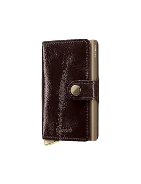 Geldbörse - Miniwallet Premium Naplak mahogany braun damen - SECRID - FashionsVida