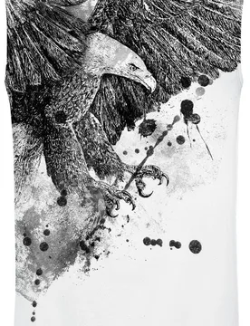 Tank-Top - Eagle Attack - S bis 4XL - für Männer - Größe M - weiß - Männer - male - Outer Vision - FashionsVida