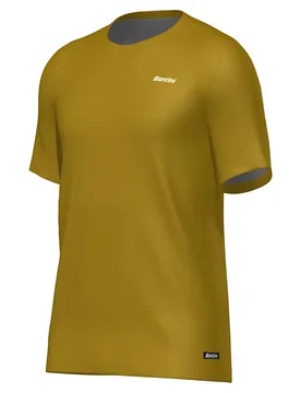Maglietta A Maniche Corte Stream Ocher - Santini - FashionsVida