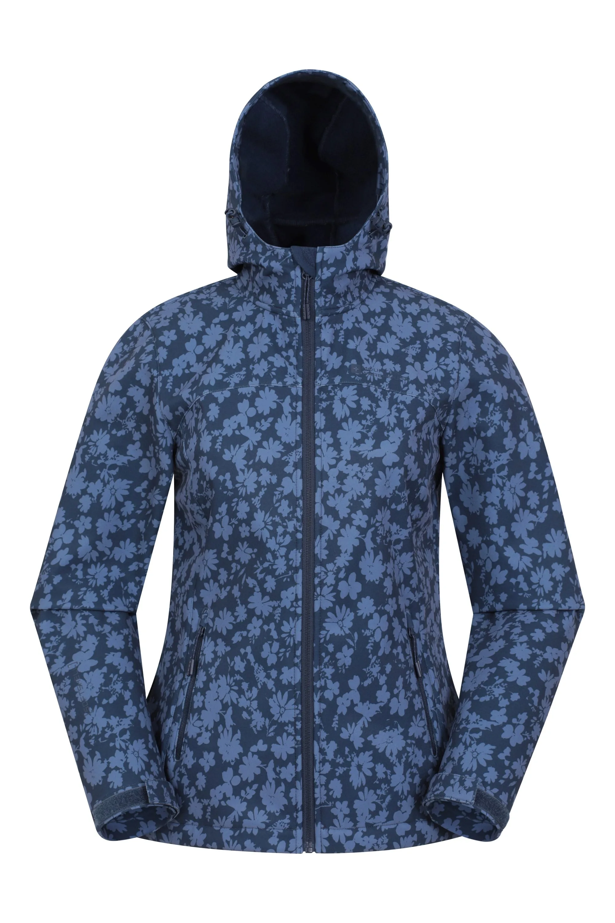 Exodus Womens Printed Water Resistant Softshell Jacket - Dark Blue - Dark Blue - Size: 6 - Mountain Warehouse - FashionsVida