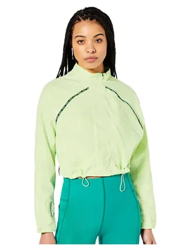 Run Cropped Waterproof Jacket Lime Yellow L Women - Superdry - FashionsVida