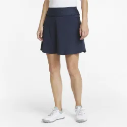 Womens Pwrshape Solid Golf Skirt - Blue - Size Medium