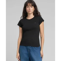 Camiseta de mujer de manga corta y cuello redondo