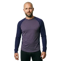 Maglietta A Maniche Lunghe Explore Merino Graystone / Eclipse