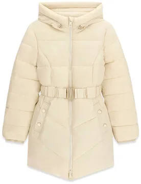Giacca Imbottita New Imma Logo Creme Brulee XS - Guess - FashionsVida
