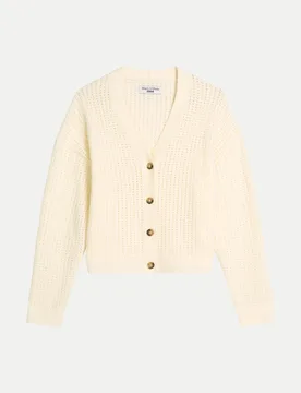Marc O' Polo Relaxed-Fit Cardigan Weiß XL - Marc O'Polo - FashionsVida