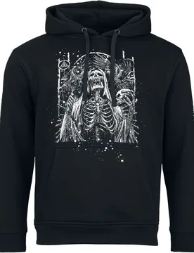 Kapuzenpullover - Death Splatter - S bis M - für Männer - Größe M - schwarz - EMP exklusives Merchandise! - Männer - male - Lamb Of God - FashionsVida