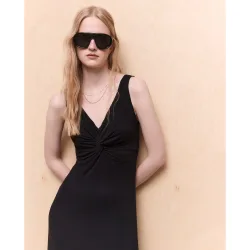 Vestido midi tirantes de mujer