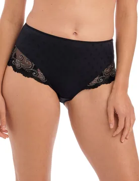 Womens Jocelyn High Waist Brief - Black Polyamide - Size X-Large - Fantasie - FashionsVida