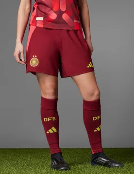Short Away Authentic 25 (Women's Team) Germany S Team Coll Burgundy 2 - Adidas - FashionsVida