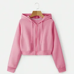 Sudadera con capucha corta con cremallera y cordón, manga larga, para graduación, regreso a la escuela, graduación, maestras, sudadera de otoño pa