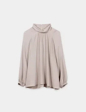Bluse aus Seiden-Mix female - 44 - FashionsVida