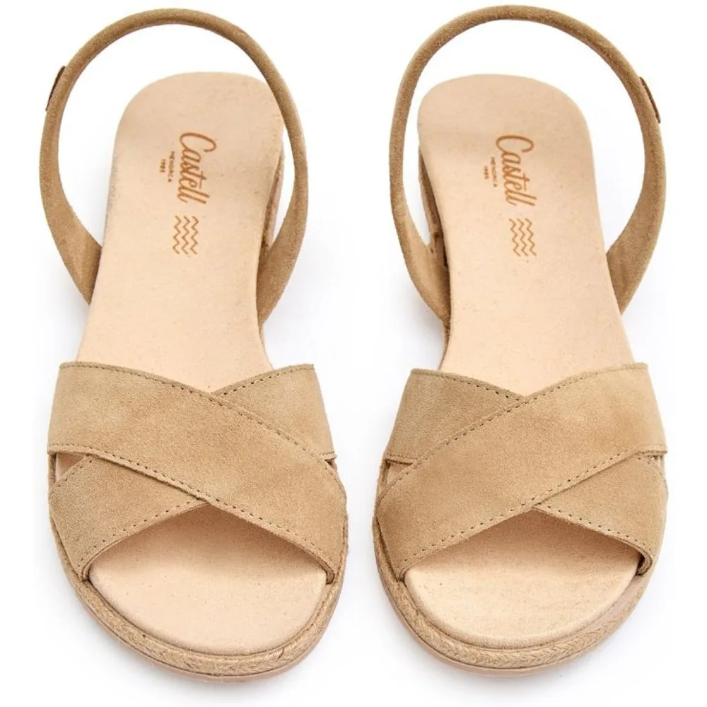 Sandalias de mujer con tira cruzada - CASTELL MENORCA - FashionsVida