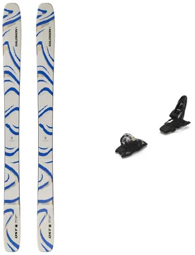 Packs (skis + fix) - Skis freeride - Pack Qst 106 Almond Milk 2027 - Violet - Salomon - FashionsVida