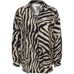 Camisa de mujer de manga larga con cuello camisero