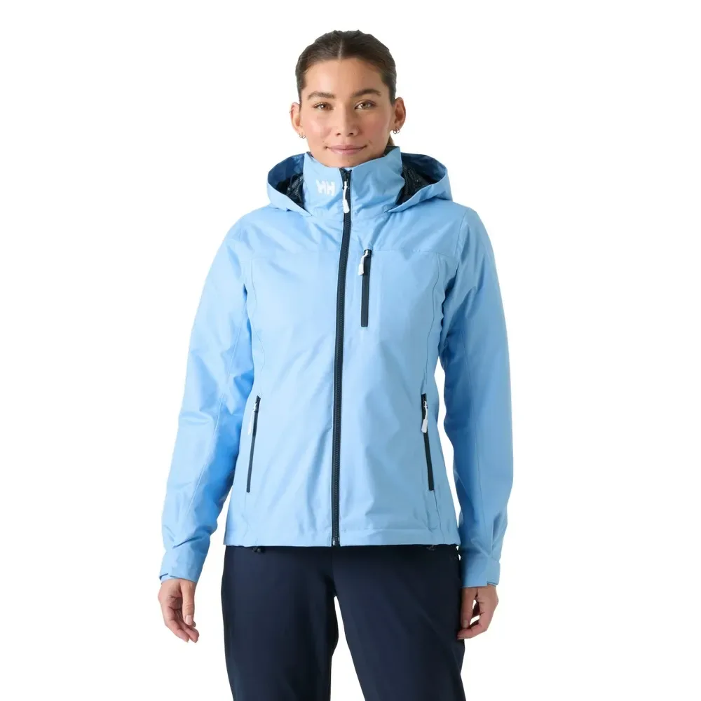 Crew Hooded Midlayer 2.0 Jacket Bright Blue S Women - Helly Hansen - FashionsVida