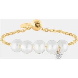 Anillo Aphrodite de y diamantes con perlas