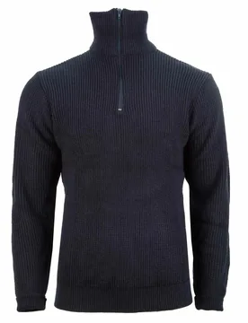 Marine Pullover Troyer - Oliv / S Herren Oliv adult Herren - MIL-TEC - FashionsVida