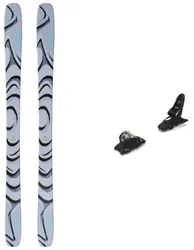 Packs (skis + fix) - Skis freeride - Pack QST 100 Cosmic Sky/Dark Grey 2027 en Bois - Gris