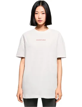 Maglietta A Maniche Corte Douceur Florale White 5XL - Merchcode - FashionsVida