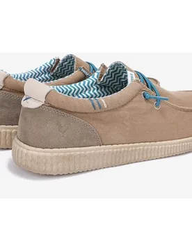 Zapatos de hombre tipo wallabi ultraligeros de piel y algodón - Walk In Pitas - FashionsVida