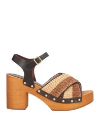 MALÌPARMI Sandale Damen Kamel 36,37,38,39,40 Damen