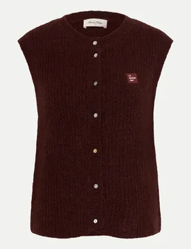 Strickweste East Braun S - American vintage - FashionsVida