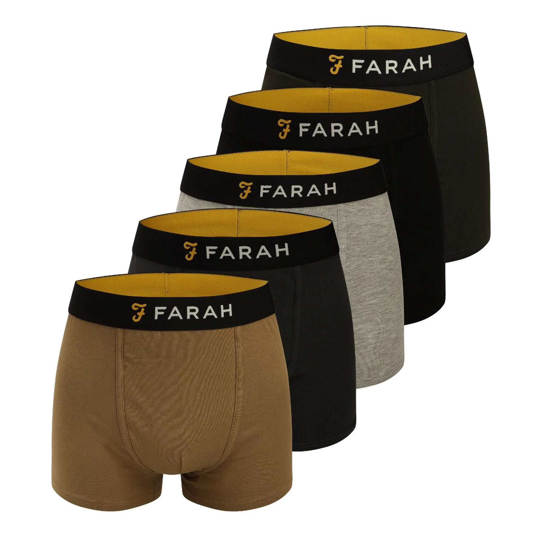 Mens Carmi 5 Pk Box In Multi - Multicolour - Size Small - Farah - FashionsVida